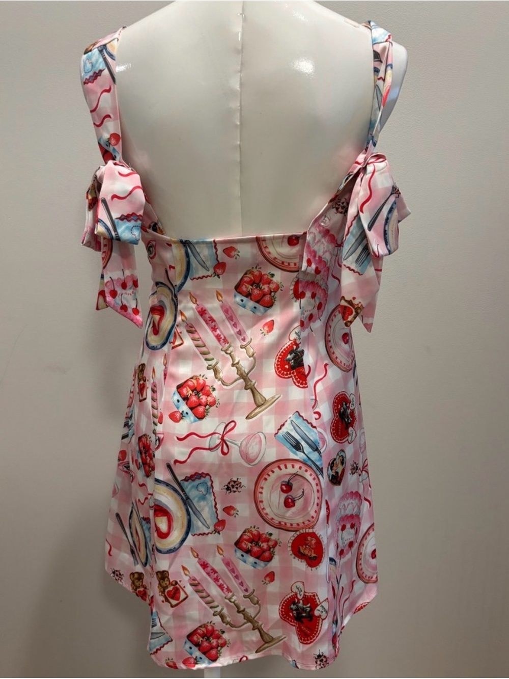Urban Outfitters Pink Printed Sweet Treat Mini Dress - Picture 5 of 8